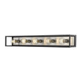 Z-Lite Kube Matte Black Brushed Nickel Vanity 480-5V-MB-BN - Bath & Vanity