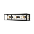 Z-Lite Kube Matte Black Chrome Vanity 480-3V-MB-CH - Bath & Vanity