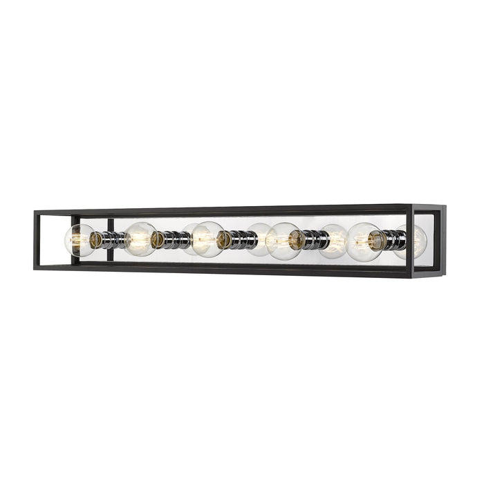 Z-Lite Kube Matte Black Chrome Vanity 480-5V-MB-CH - Bath & Vanity