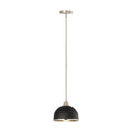 Z-Lite Landry Matte Black Brushed Nickel 1 Light Pendant 1004P10-MB-BN