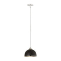 Z-Lite Landry Matte Black Chrome 1 Light Pendant 1004P10-MB-CH